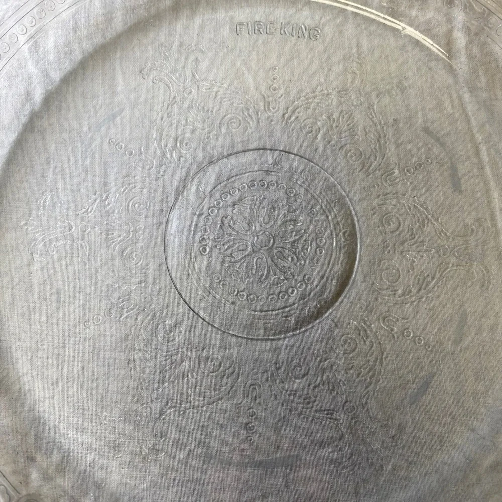Vintage Fire-King Clear Glass 9